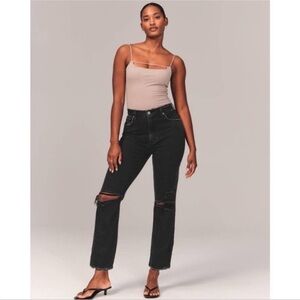 Abercrombie The Ankle Straight Ultra High Rise